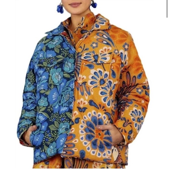 Farm Rio Mixed Yawanawa Double Face Jacket - Picture 7 of 8